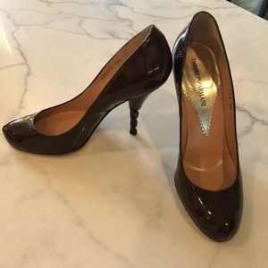 Beautiful dark brown Emporio Armani size 38 pumps